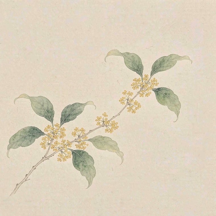 桂花工笔小品
