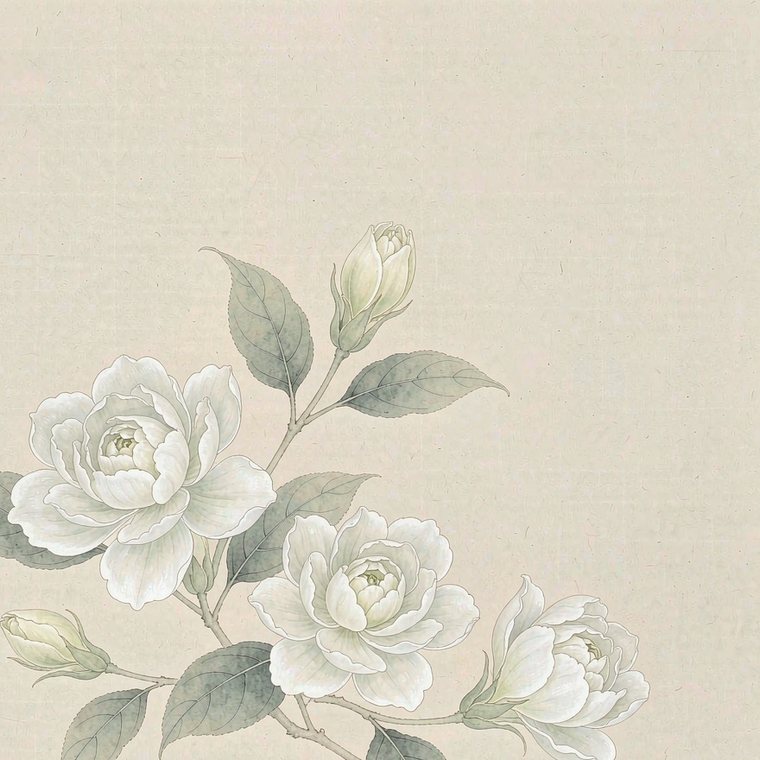 茉莉工笔小品